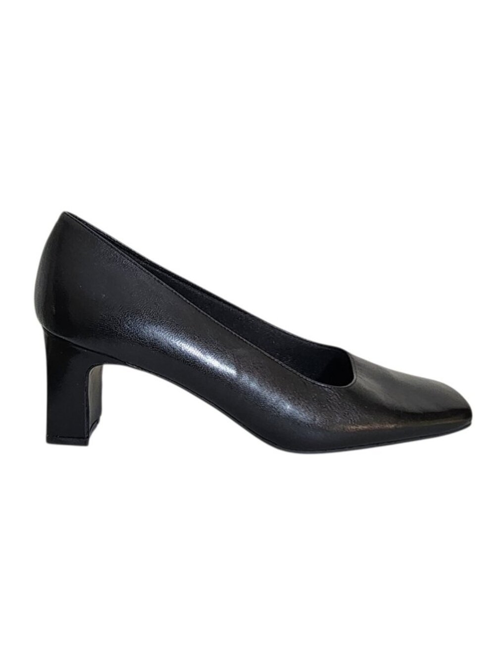 Easy Spirit Womens Black Square Toe Heels Size 7.5